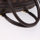 LOUIS VUITTON Damier Ebene Duomo Hand Bag N60008 LV Auth 198344V-7