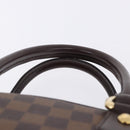 LOUIS VUITTON Damier Ebene Duomo Hand Bag N60008 LV Auth 198344V-8