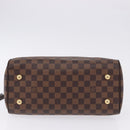 LOUIS VUITTON Damier Ebene Duomo Hand Bag N60008 LV Auth 198344V-9