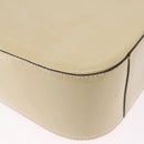 CELINE Shoulder Bag Patent Beige Gold Tone Auth 198345A-15