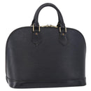 LOUIS VUITTON Epi Alma Hand Bag Noir Black M52142 LV Auth 198348A-1