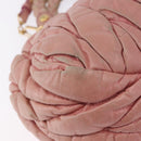 Miu Miu Matelasse Vitellolux Hand Bag Leather 2way Pink Gold Tone Auth 198354-14