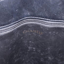 CHANEL Triple Coco Chain Shoulder Tote Bag Leather Black Gold CC Auth 198357-15