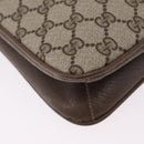 GUCCI GG Supreme Tote Bag PVC Leather Beige Gold Tone 86 02 021 Auth 198358-15