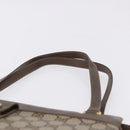 GUCCI GG Supreme Tote Bag PVC Leather Beige Gold Tone 86 02 021 Auth 198358-8