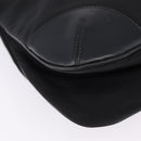 PRADA Shoulder Bag Nylon Black Silver Auth 198359V-8
