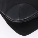 PRADA Shoulder Bag Nylon Black Silver Auth 198359V-16
