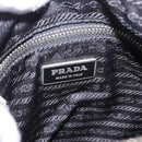 PRADA Shoulder Bag Nylon Black Silver Auth 198359V-19