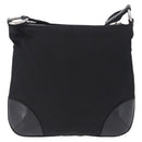 PRADA Shoulder Bag Nylon Black Silver Auth 198359V-2