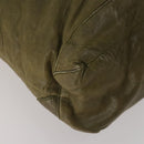 BALENCIAGA The Day Shoulder Bag Leather Khaki 140442 Auth 198360-16
