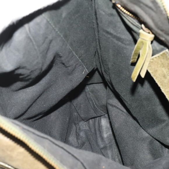 BALENCIAGA The Day Shoulder Bag Leather Khaki 140442 Auth 198360
