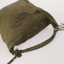 BALENCIAGA The Day Shoulder Bag Leather Khaki 140442 Auth 198360-7