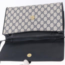 GUCCI GG Supreme Shoulder Bag PVC Leather Navy Gold Tone 904 02 050 Auth 198361-19