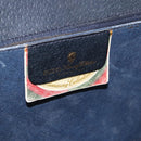 GUCCI GG Supreme Shoulder Bag PVC Leather Navy Gold Tone 904 02 050 Auth 198361-20