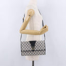 GUCCI GG Supreme Shoulder Bag PVC Leather Navy Gold Tone 904 02 050 Auth 198361-24