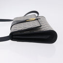 GUCCI GG Supreme Shoulder Bag PVC Leather Navy Gold Tone 904 02 050 Auth 198361-4