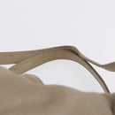 Miu Miu Tote Bag Leather Beige Gold Tone Auth 198364A-14
