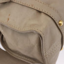 Miu Miu Tote Bag Leather Beige Gold Tone Auth 198364A-10