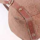 GUCCI GuccissimaGG Abby Sookie Tote Bag Suede Pink Gold Tone 130736 Auth 198365-12