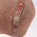 GUCCI GuccissimaGG Abby Sookie Tote Bag Suede Pink Gold Tone 130736 Auth 198365-15