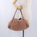 GUCCI GuccissimaGG Abby Sookie Tote Bag Suede Pink Gold Tone 130736 Auth 198365-24