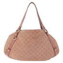 GUCCI GuccissimaGG Abby Sookie Tote Bag Suede Pink Gold Tone 130736 Auth 198365-3