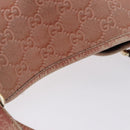 GUCCI GuccissimaGG Abby Sookie Tote Bag Suede Pink Gold Tone 130736 Auth 198365-7