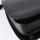 GUCCI Shoulder Bag Patent Black Silver 007 2046 Auth 198371-12