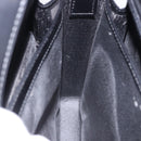 GUCCI Shoulder Bag Patent Black Silver 007 2046 Auth 198371-16
