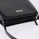 GUCCI Shoulder Bag Patent Black Silver 007 2046 Auth 198371-6