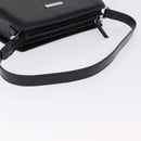GUCCI Shoulder Bag Patent Black Silver 007 2046 Auth 198371-7