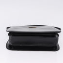 GUCCI Shoulder Bag Patent Black Silver 007 2046 Auth 198371-9