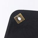 CHANEL Matelasse Chain Shoulder Bag Lamb Skin Black Gold Tone CC Auth 198373V-20
