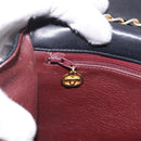 CHANEL Matelasse Chain Shoulder Bag Lamb Skin Black Gold Tone CC Auth 198373V-24