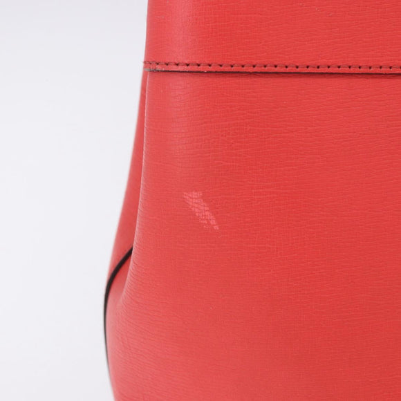 GUCCI Hand Bag Leather 2way Red Gold 319795 Auth 198375V