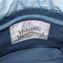 Vivienne Westwood Hand Bag Straw Light Blue Beige Auth 198376-11