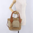 Vivienne Westwood Hand Bag Straw Light Blue Beige Auth 198376-22