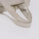 CHANEL Wild Stitch Hand Bag Leather White Gold Tone CC Auth 198377A-8