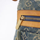 LOUIS VUITTON Monogram Denim Buggy PM Shoulder Bag Blue M95049 LV Auth 198378V-18