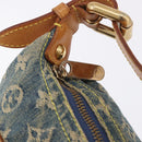 LOUIS VUITTON Monogram Denim Buggy PM Shoulder Bag Blue M95049 LV Auth 198378V-10