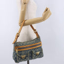 LOUIS VUITTON Monogram Denim Buggy PM Shoulder Bag Blue M95049 LV Auth 198378V-24