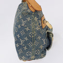 LOUIS VUITTON Monogram Denim Buggy PM Shoulder Bag Blue M95049 LV Auth 198378V-4