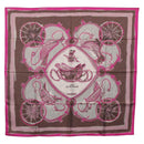 HERMES Carre 90 Scarf Silk Pink Auth 198386M-1