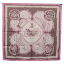 HERMES Carre 90 Scarf Silk Pink Auth 198386M-13