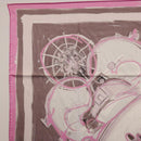 HERMES Carre 90 Scarf Silk Pink Auth 198386M-14