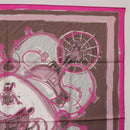 HERMES Carre 90 Scarf Silk Pink Auth 198386M-4