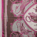 HERMES Carre 90 Scarf Silk Pink Auth 198386M-5