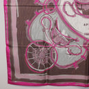 HERMES Carre 90 Scarf Silk Pink Auth 198386M-8