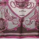HERMES Carre 90 Scarf Silk Pink Auth 198386M-9