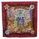 HERMES Carre 90 Scarf Silk Bordeaux Auth 198389M-1